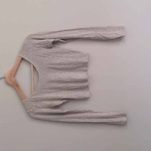 American Apparel Long-Sleeve Crop Top - Picture 5 of 5